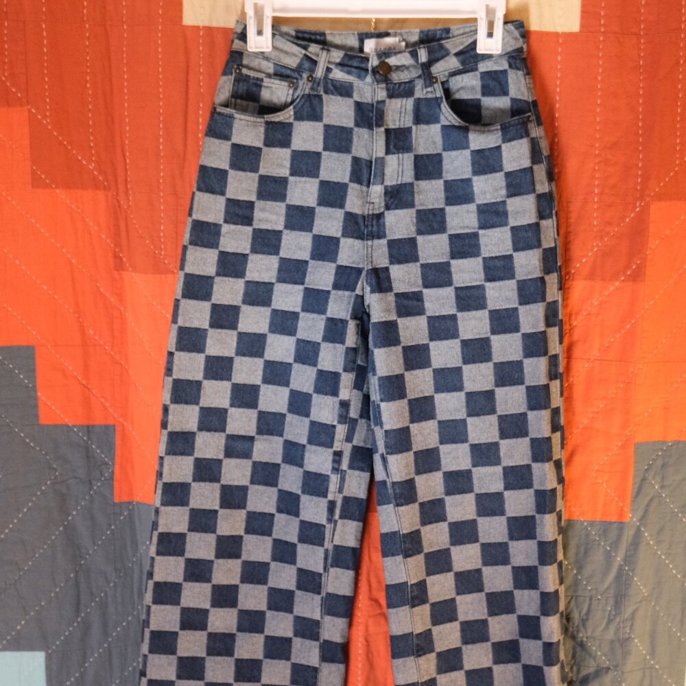 Checkered Jeans